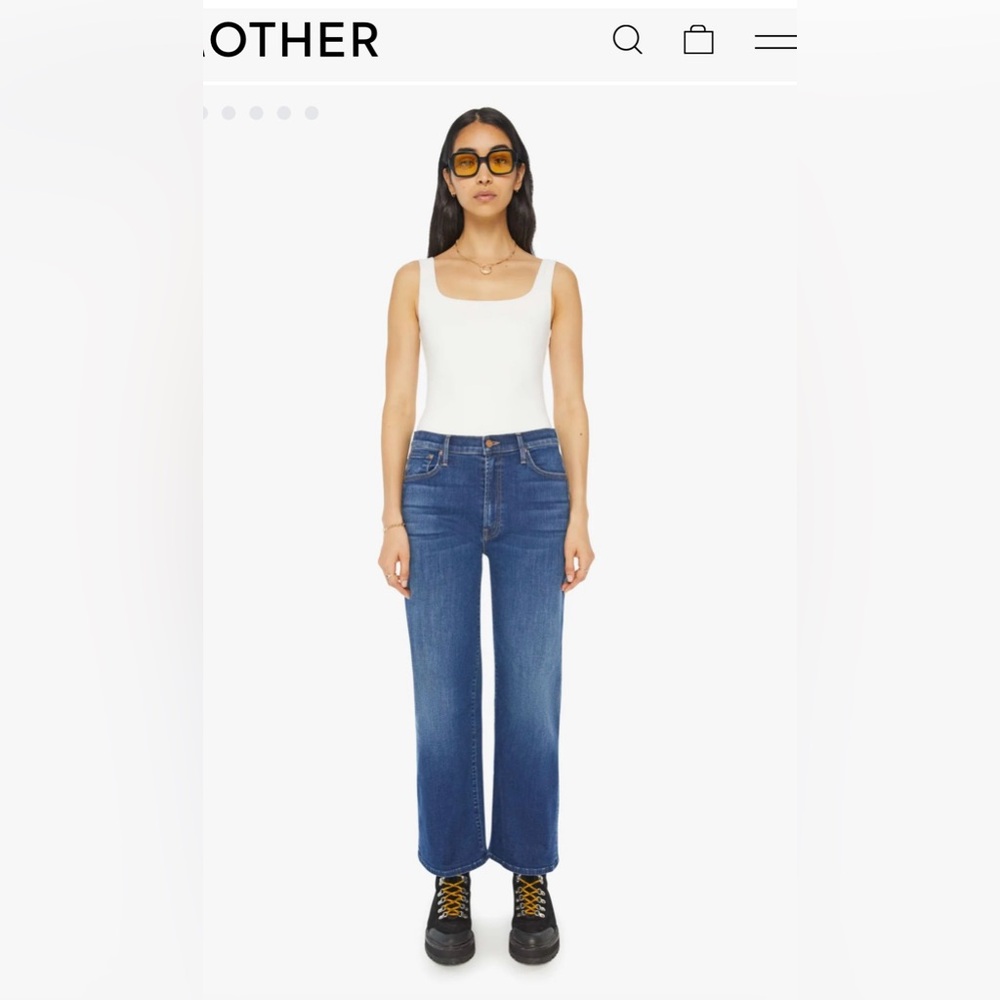 Worn once MOTHER dodger ankle jean in heart throb